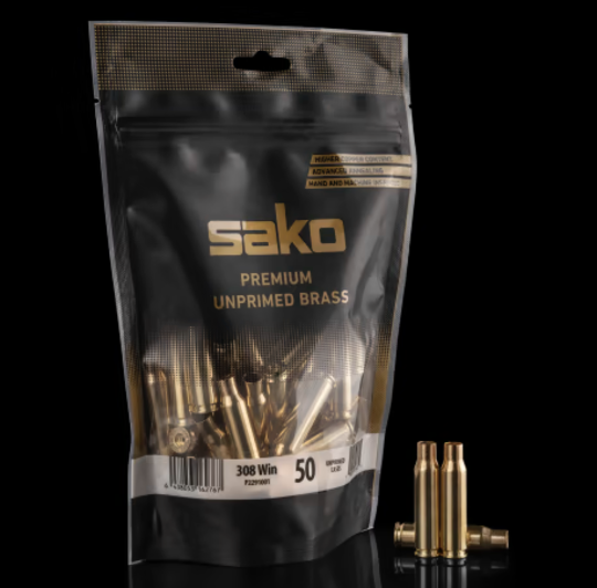 Sako Unprimed Brass 308Win x50